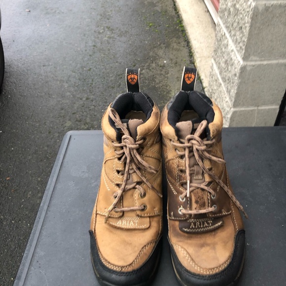 ARIAT Terrain ATS Style 70024 Brown Leather Hiking Work Boots Women’s Size 7.5B - Picture 2 of 13